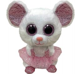 BOOS NINA, 24 cm - white ballerina mouse (1)