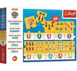 Trefl Puzzle vzdělávací - čísla Tlapková patrola