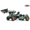 FALK Traktor šlapací SUPER LOADER 1054AM s nakladačem a přívěsem - zelený