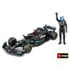 Bburago 1:24 RACE Formula F1 - Mercedes-AMG F1 W14 E (2023) #63 George Russell with driver and decor