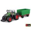 Bburago Farm 10cm Tractor with Trailer - Fendt 1050 with Two-way Tipping Trailer