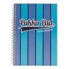 Pukka Pad spirálový blok Jotta Pad A5, 200 stran, linky 8 mm, modrý, linkovaný