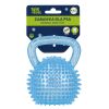 Hračka pro mazlíčky Dentální pískací hračka pro psy s úchytem modrá 9,5 cm