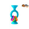 Fat Brain chrastítko pipSquiz Loops modré 13 cm