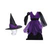 Set karneval - čarodějnice fialová