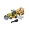 Traktor s přívěsem a zvířaty šroubovací 25 cm