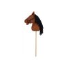 Koník na tyči hnědý hobby horse 68 cm