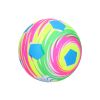 Míč guma nenafouknutý - fotbal duha 22 cm