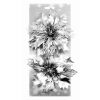 Poinsettie stříbrná 14 cm, 2 ks na klipu