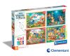 Clementoni - Puzzle 4v1 Disney Medvídek Pú (12+16+20+24 dílků)