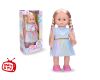 Eliška chodící panenka 41 cm modré šaty - Český obal