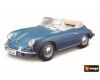 Bburago Porsche 356B Cabriolet 1961 modrá 1:18 - II. jakost