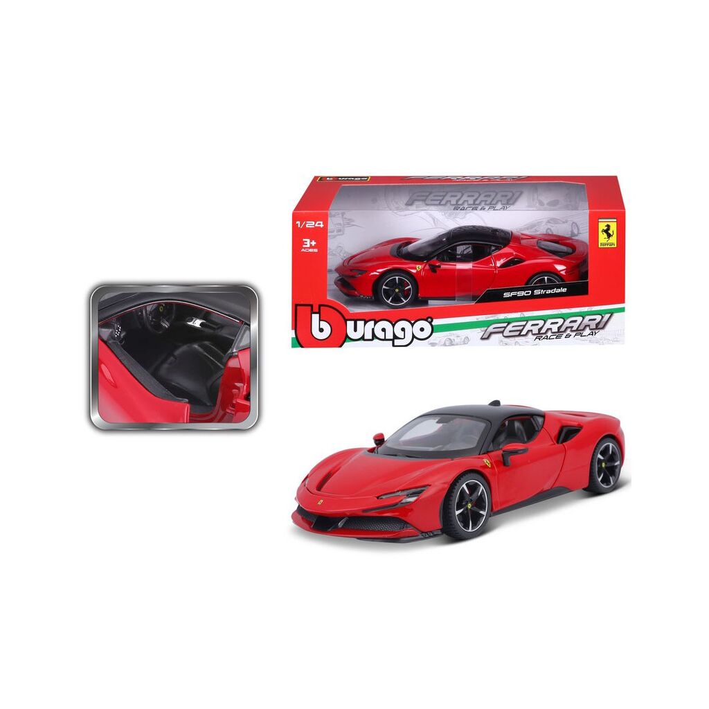 Bburago 1:24 Ferrari SF90 XX Stradale Año De Construcción 2024 Amarillo 18 26032 Bburago 1:24 Ferrari SF90 XX Stradale Año De Construcción 2024 Amarillo 18 26032