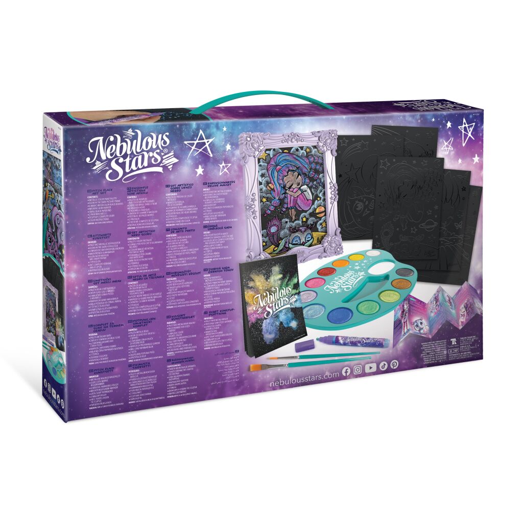 Set de creație Nebulous Stars Black Pages Coloring Book - cumpara in