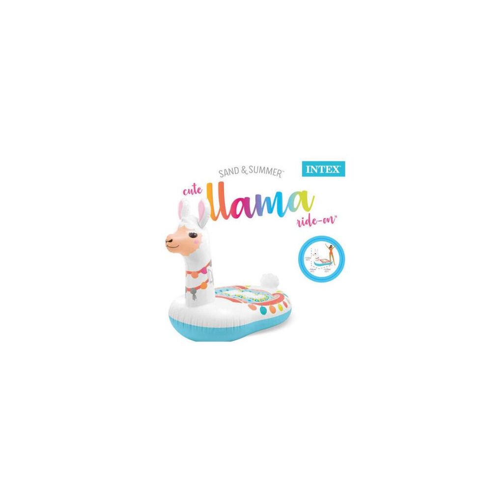 Intex Bouée Lama Gonflable à Chevaucher – Tapis Flottant Avec Poignées – 40 Kg Max – Idéal Piscine Et Plage – 0,30 Mm Vinyle