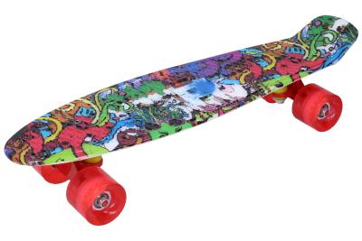 Levně Skateboard vícebarevný 56 x 15 cm
