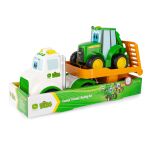 JD Kids John Deere - Traktor Johnny s tahačem 37 cm