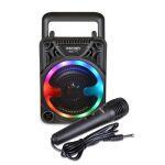 Bontempi Bezdrátový reproduktor s mikrofonem a RGB osvětlením 11,5x19x9 cm
