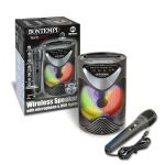 Bontempi Bezdrátový reproduktor s mikrofonem a RGB osvětlením 12,5x12,5x18 cm