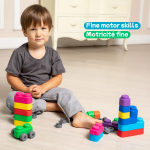 Far Far Land Stavebnice barevná měkká 21 bloků