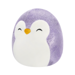 SQUISHMALLOWS Fialový tučňák - Elle, 13 cm