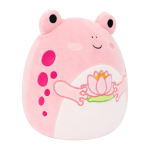 SQUISHMALLOWS Růžová žába s leknínem - Lonina
