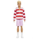 BRB MODEL KEN - ČERVENOBÍLÉ PROUŽKOVANÉ TRIKO