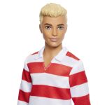 BRB MODEL KEN - ČERVENOBÍLÉ PROUŽKOVANÉ TRIKO