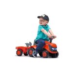 FALK 260C Baby Kubota ride-on traktor s přívěsem, hrable a lopata
