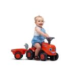 FALK 260C Baby Kubota ride-on traktor s přívěsem, hrable a lopata
