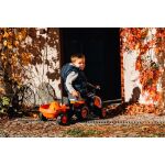 FALK 260C Baby Kubota ride-on traktor s přívěsem, hrable a lopata