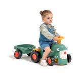 Falk traktor baby Maurice zelený vintage s přívěsem