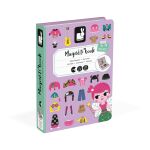 Janod Magnetická kniha Magnetibook Oblékání holky