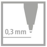 Bombičky Stabilo 3ks 0,3mm modrý zmizíkovatelný inkoust