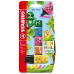 Zvýrazňovač - STABILO BOSS MINI Animal Vibes - 5 ks sada - neonové barvy