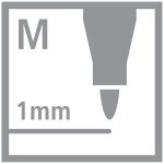 Prémiový vláknový fix - STABILO Pen 68 Mini Animal Vibes - 8 ks sada - včetně samolepky