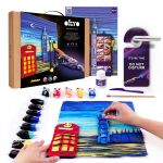 OKTO Výtvarný set malování hmotou #Londoncity 30x40 cm