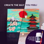OKTO Výtvarný set malování hmotou #Japan 30x40 cm