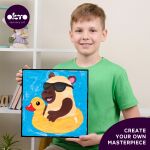 OKTO Kapybara výtvarná sada malování hmotou podle čísel 29x29 cm