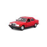 Bburago 1:24 Plus - 1987 Mercedes-Benz 190E - Red