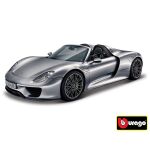 Bburago 1:24 Porsche 918 Spyder Metallic šedá 18-21076