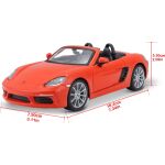 Bburago 1:24 Porsche 718 Boxster oranžová 18-21087