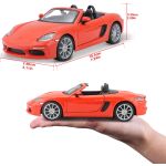 Bburago 1:24 Porsche 718 Boxster oranžová 18-21087