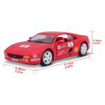 Bburago 1:24 Ferrari Racing F355 Challenge Red