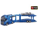 Bburago 1:43 STR FIRE Multicar Carrier - Volvo FH16 w/Porsche 911 GT2 RS