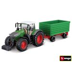 Bburago Farm 10cm Tractor with Trailer - Fendt 1050 with Two-way Tipping Trailer