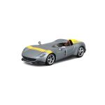 Bburago 1:43 Ferrari  Signature Series - Ferrari Monza SP1 - Silver/ Yellow