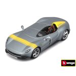 Bburago 1:43 Ferrari  Signature Series - Ferrari Monza SP1 - Silver/ Yellow