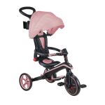 Globber Tříkolka dětská skládací 4v1 - Deep Pastel Pink