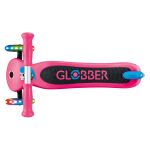 Globber Koloběžka tříkolečková Primo Lights V2 Fuchsia Pink svítící kolečka